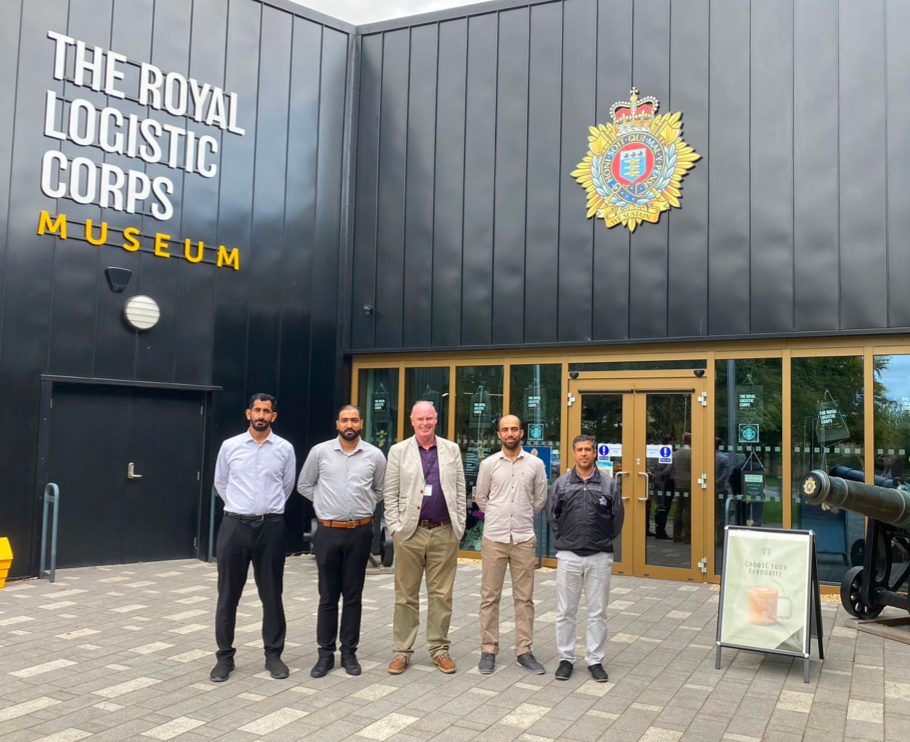 Sterling Training outisde The Royal Logistic Corps museum.